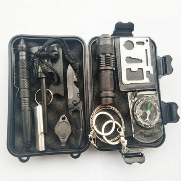 Emergency Survival Kit, monitoiminen selviytymis- ja pelastuspakkaus ulkokäyttöön monitoimityökalu ulkokäyttöön SOS-ensiaputarvikkeet
