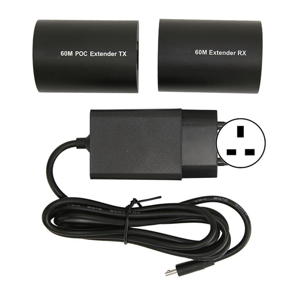 HD Multimedia Interface Extender 197ft 60M Enkel Cat5 Cat6 Cat7 Ethernet Nätverk LAN Router Switcher HD STB UK Plug