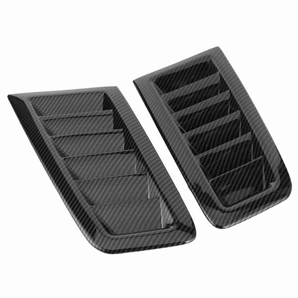 2. Universal Hjelmventilationsåbninger Luftventiler Bildele til Hjelm Eksteriør til Focus RS MK2 Style Kulfiberfarve