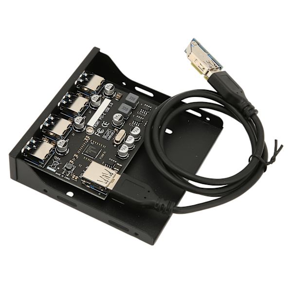 PCIE til USB 3.0 PC Frontpanel 4 Porte 5Gbps PCIE USB Adapter Understøtter Hot Swap 3,5 tommer USB3.0 Frontpanel til Windows