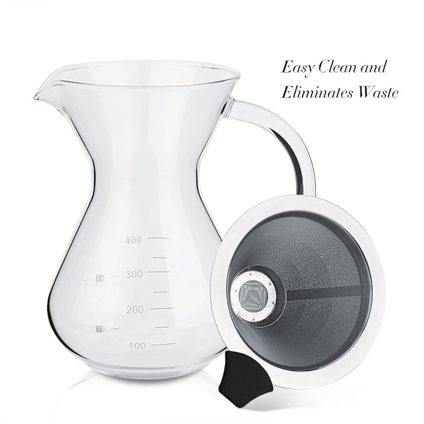 Glas Handdrop-Kaffemaker med Vågskala - 400ml