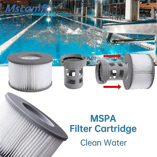 Mscomft erstatningsfilterpatron til Mspa Hot Tub Filter