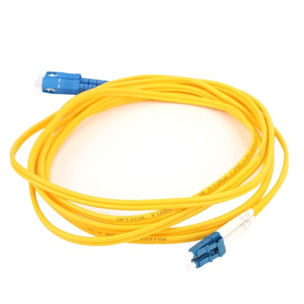 Optisk fiber patch kabel LC UPC til SC UPC 3.0mm PVC SMD