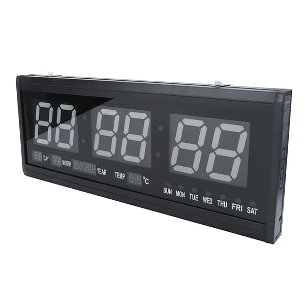 Grønt Jumbo LED Vægur Digital Timer Kalender Temperatur