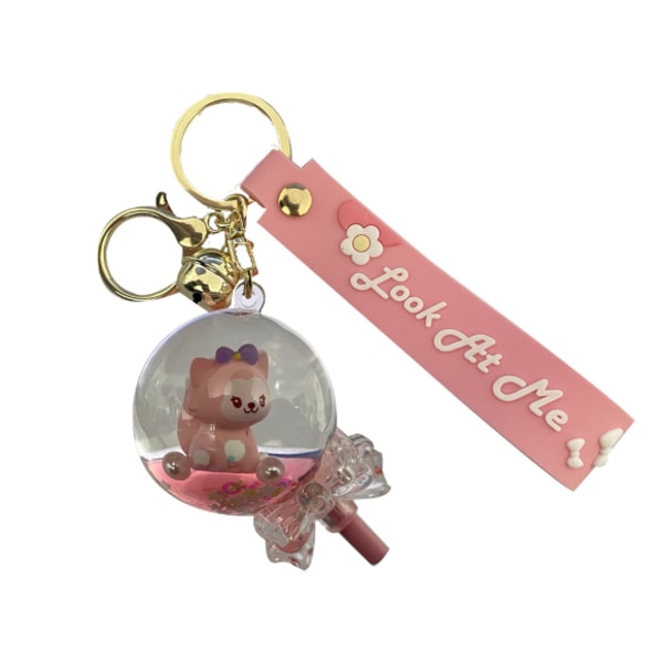 Akryl nøglering Sød dukkevedhæng Quicksand Creative Gift (Lollipop)