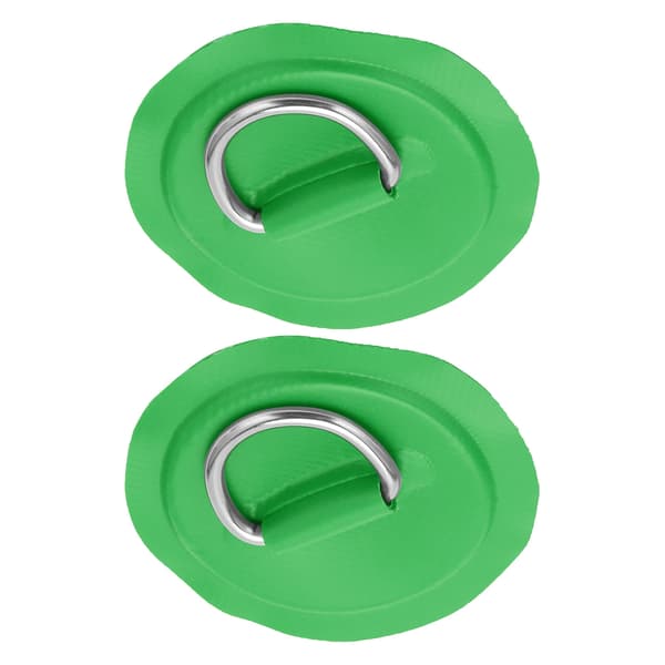 D Ring Pad PVC Oppustelig Båd Flåde Dinghy Kano Surfbræt Kajak Montering Grøn