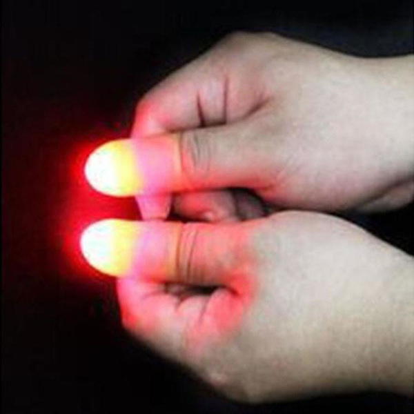 2kpl Magic Finger Lamp Magic Prop Finger Cot