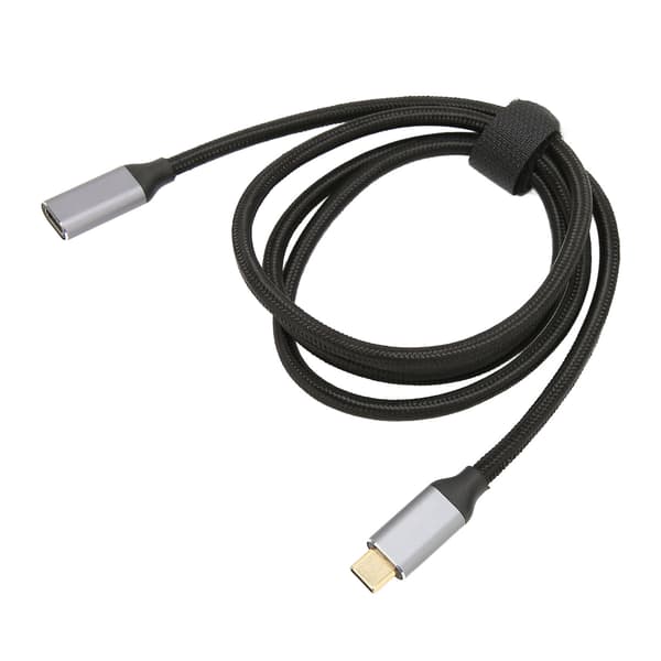 USB-C Förlängningskabel 10 Gbps Datasykronisering 100W Strömförsörjning 4K 60Hz Video Utgång USB-C Kabel med E-Marker Chip 1m