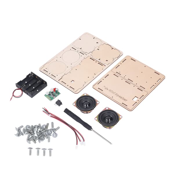 DIY Bluetooth Högtalarkit Stereo Surround Giftfri Komposit Trä Högtalarkit för Studenter