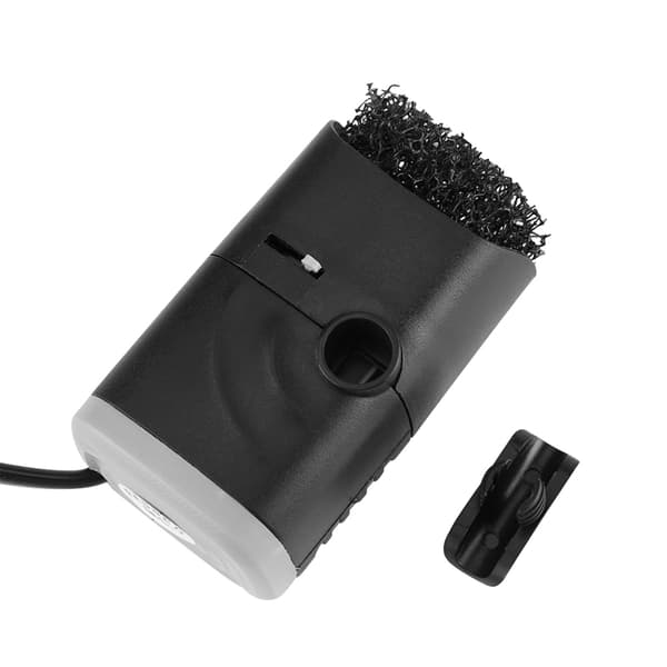 Elektrisk Mini Akvarium Skummare 3.5W Akvarium Oljefilter Vattenväxt EU Kabel