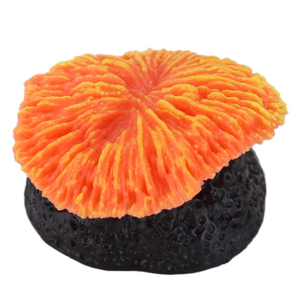 Kunstig Gress Akvarium Landskap Ornament Oransje