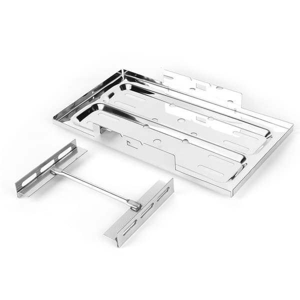 Rustfrit stål Universal Poleret Batteri Holder Kit 19 x 33,7 cm