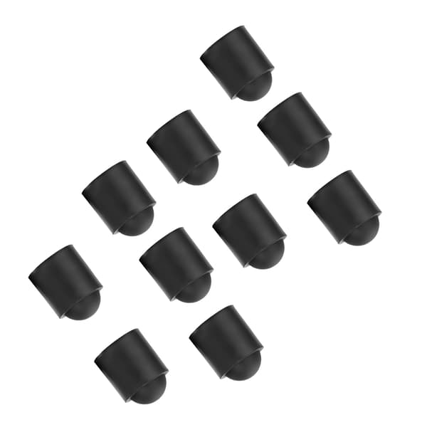 10 stk. Sort Pool Cue Tip Gummi Cover Billardkø Beskyttelseshætte