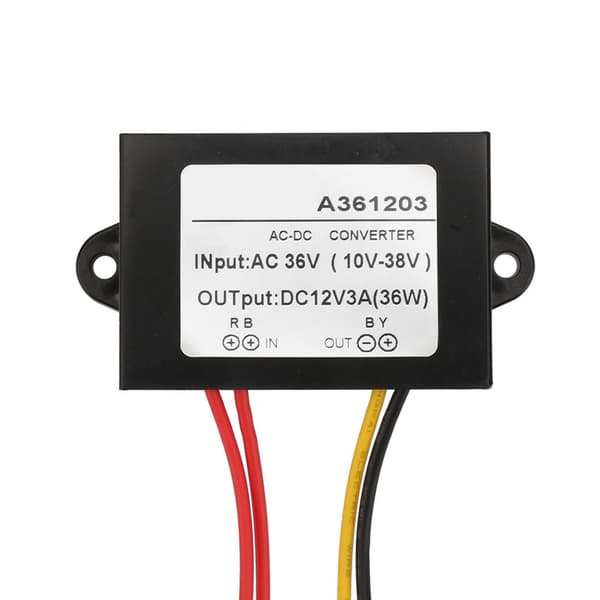 AC til DC-omformer 36V til 12V 3A strømforsyningsmoduladapter plasthus