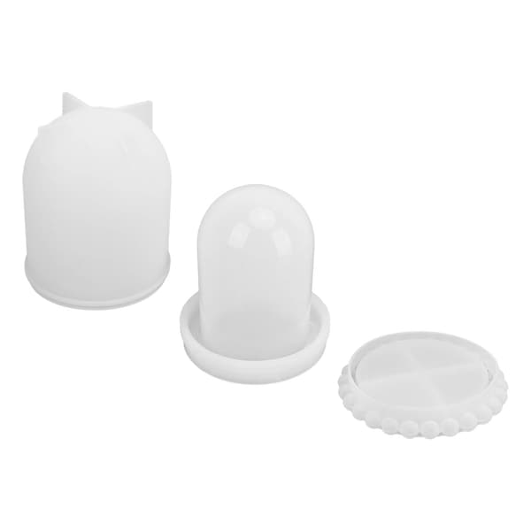 Silikon Tärningskopp Form DIY Transparent Smycken Samlarobjekt Displayfodral Heminredning Festtillbehör