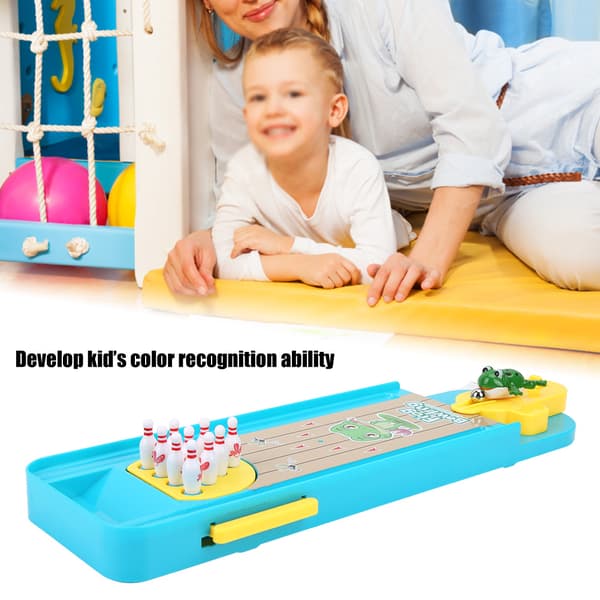 Mini Bowling Spel Set Skrivbord Förälder Barn Interaktiva Boll Leksaker