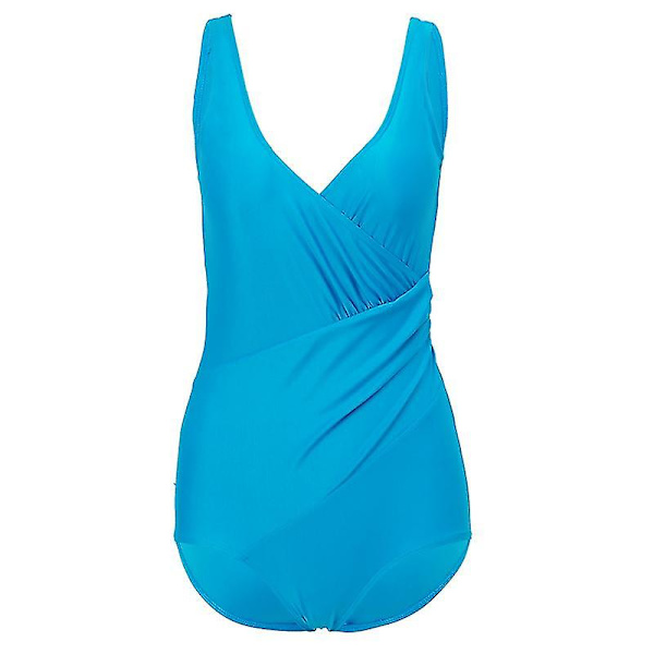kvinder Polstret Wrap Badedragt Monokini One Piece Badedragt Badetøj Light Blue L