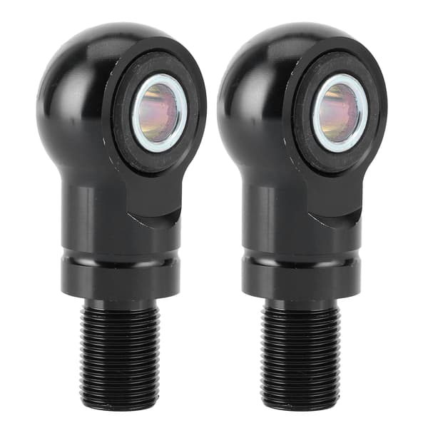 Par 10 mm hul luftstøddæmperadapter Dæmperhøjdeforøgelse til motorcykel ATV'er OffRoads (TypeA Sort 75 mm/3 tommer)