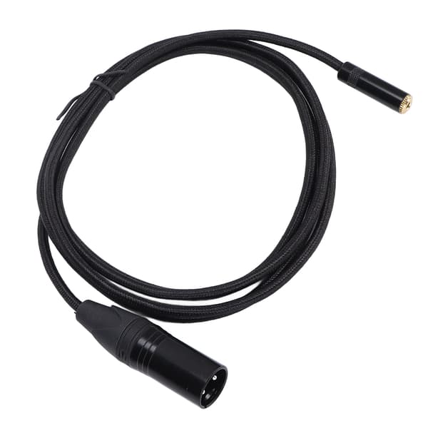 3,5 mm til 3-pin XLR forgyldt adapterkabel 2 m 6,6 ft til forstærker mixer tablet