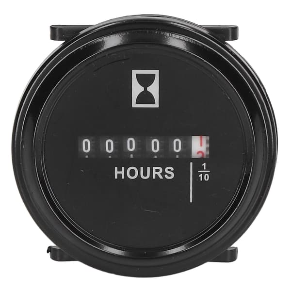 Timräknare 99999.9 Timmar AC DC Universal Timer Helt Förseglad Rund Quartz Mekanisk Timer 6-80V
