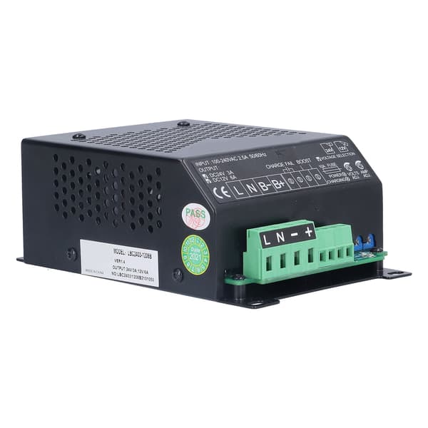 Automatisk intelligent batterilader for aggregat, 12V 24V AC100‑240V LBC2403‑1206B