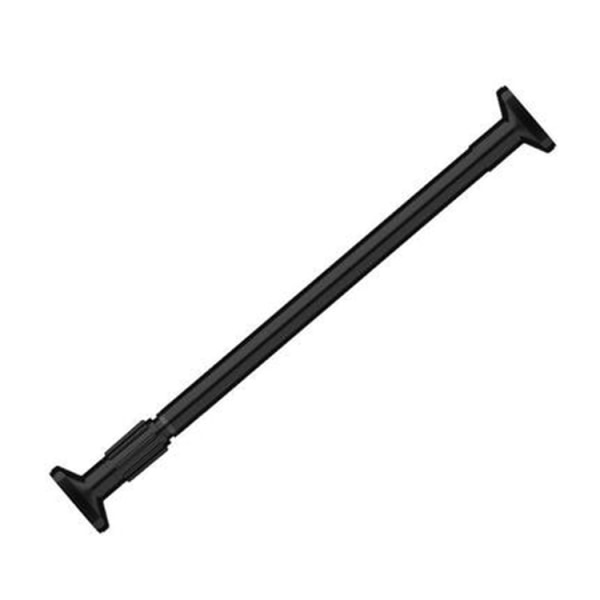 Gardinstång, järnstång, infällbar, kan monteras utan skruvar eller borrning, längd 70-120 cm, svart