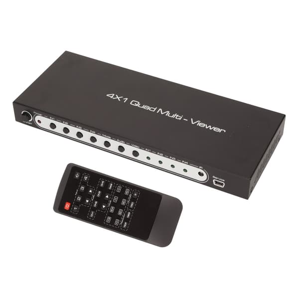 HDMI 4x1 Quad Multi Viewer Switcher 4 in 1 Out 100-240V EU-kontakt