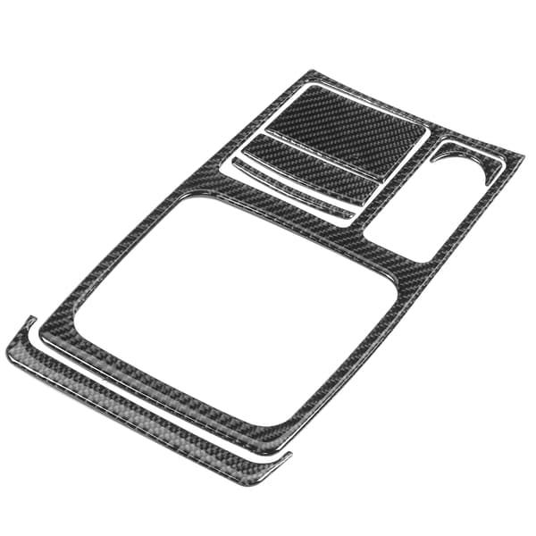 6-Lagers Kolfiber Interiör Växelpanel Skydd Medförare Kompatibel Mitsubishi Lancer GTS 2008-2016