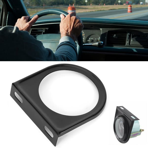 2 tommer 52 mm Målerholder Enkelt Hul Holder Stand Bilmodifikation Sort