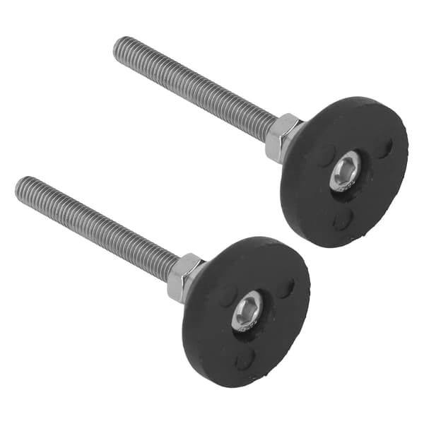 2 ST Justerbara Nivelleringsfötter Nylon Gummibas Vridbara Möbelglid M6x50 D30