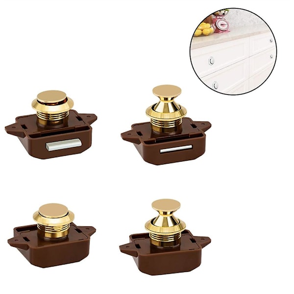 5 Pack Push Button Salpa Oven lukon salpa Avaimeton Kaapin Lukon Salpa Kaapin nupin lukko hevosperävaunuun asuntovaunuun Style 3