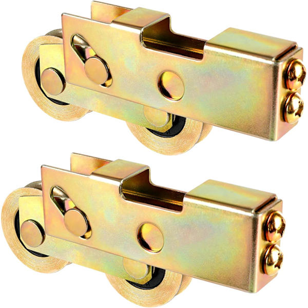 Uteplats skjutdörr tandem set, Huazu skjutdörr rullbyte, 1-1/4" stålkullager