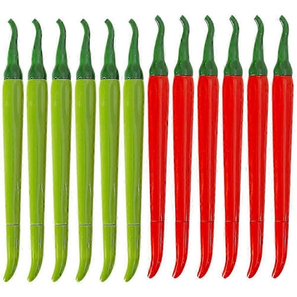 Chiliformede Gelpenne til Studerende 12 Stk Assorterede, Nye 2026
