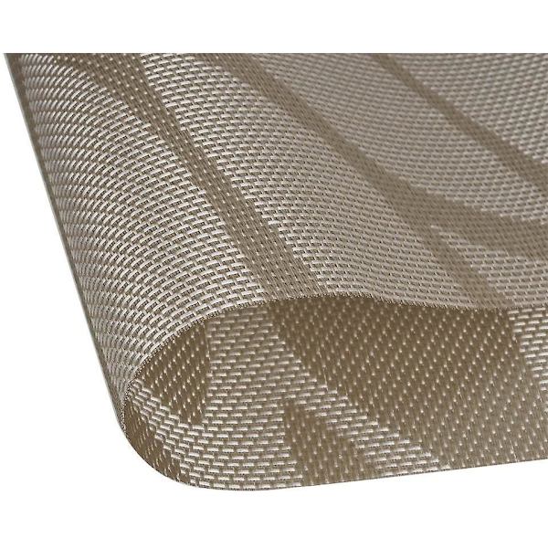 Bordstablett, värmeisolering, rektangel, 6 st, kaki, mönster