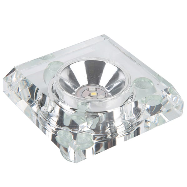 7 Farver Mini 3D Crystal LED Light Base Display Stand til boligindretning med USB-kabel
