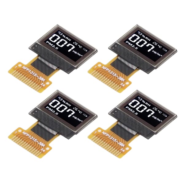 4 stk. 0,49 tommer organisk lysemitterende diode displaymodul IIC interface 64x32 14Pin displaymodul