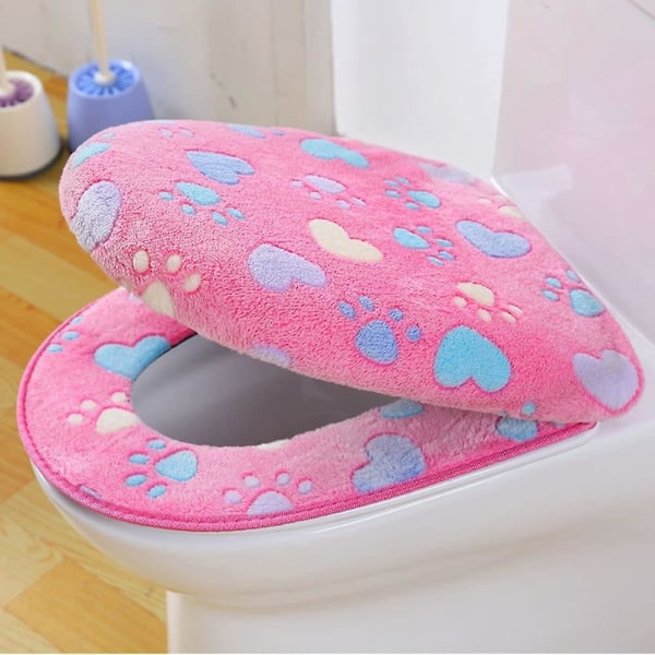 Lämmin wc-istuin, pinkki