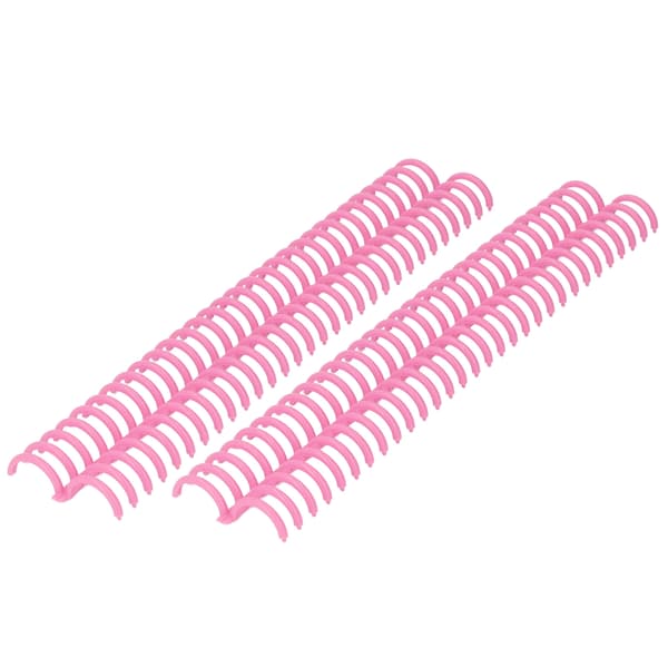 10 ark avtagbar bindningsrygg 30 hål 22 mm innerdiameter hållbara plastbindningsringar rosa