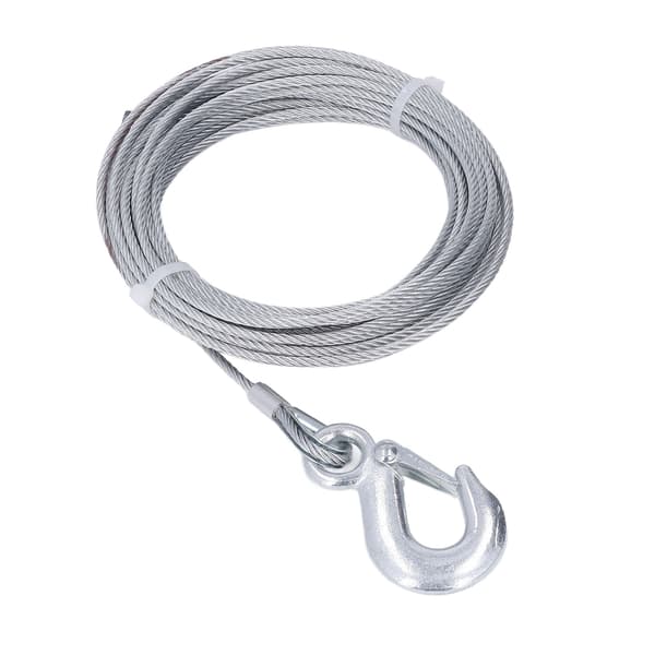 Vinsj 4mm x 12m Kabel 2000LBS Rustfritt Stål Galvanisert Erstatning