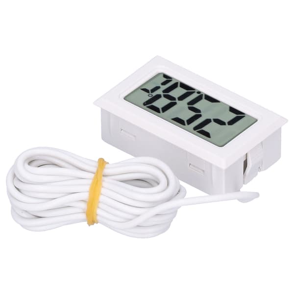 Digital Termometer Mini LCD Elektronisk Temperaturmätningsenhet FY13001 Vit