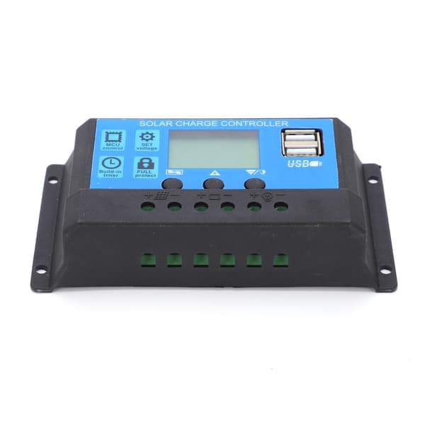 MPPT Solar Charge Controller 5V 3A USB-udgang LCD-display Stor effekt