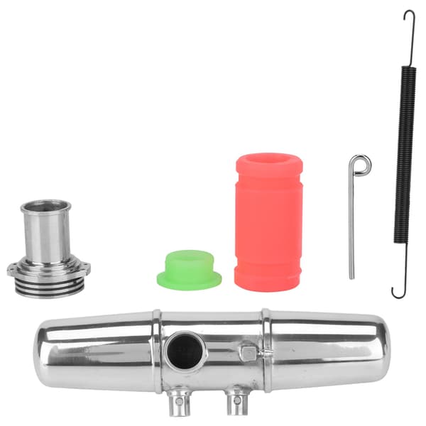 18001P Opgradering Aluminium Legering Dobbelt Udstødningsrør Samling til HPI Savage 4.6/5.9 1/8 Nitro Bil