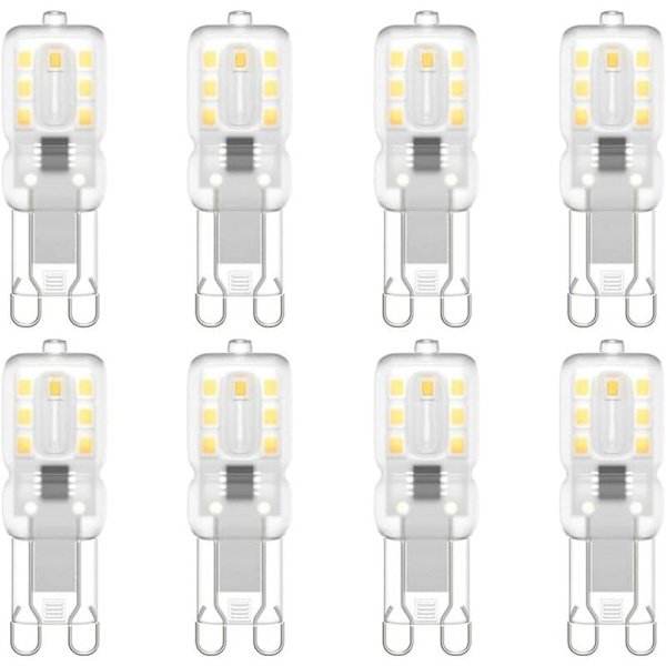 8st naturvit varm mjölkvit lampskärm 220V-14 lampa-3W transparent lampa, för inomhus- och utomhusbelysning, dekoration