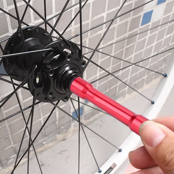 15 mm Thru Axle Adapter til 9 mm Quick Release Gaffel 100 mm Forhjul Rød