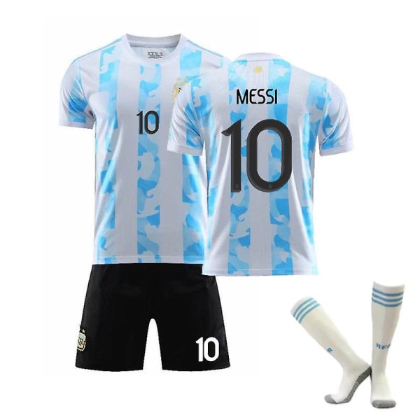 Soccer Kit Soccer Jersey Training T-paita Messi L(175-180cm)