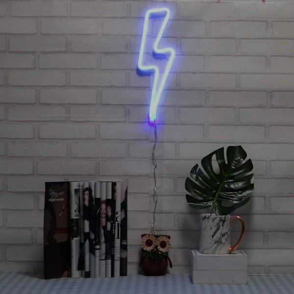 LED ins lynformede neonlys (blåt lys),