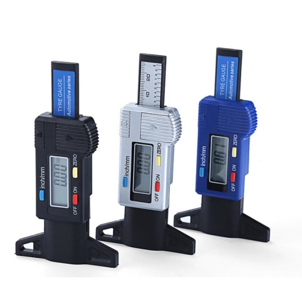 GrouopM Elektronisk digital skärm med hög precision Däck mönsterdjup 0-25 mm mönsterdjup Mätverktyg för djupok