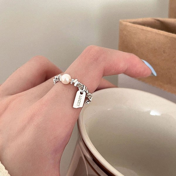 Ring 925 Silversmycken Pearl Modesmycken Ac8186 C322