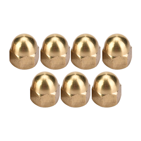 Mässing Ekollonmutter Kit M6 20st Hex Dome Cap Set