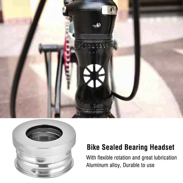 MEIJUN 44mm Cykel Electroplating Internt Förseglat Lager Headset Silver